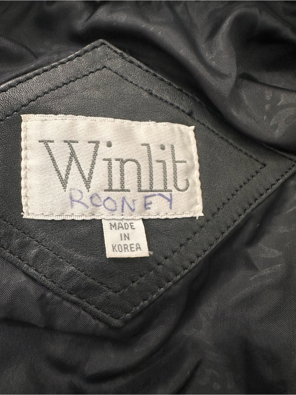 Vintage Winlit Black Leather Fringe Moto Jacket SZ Medium Western Biker GUC - Picture 2 of 11